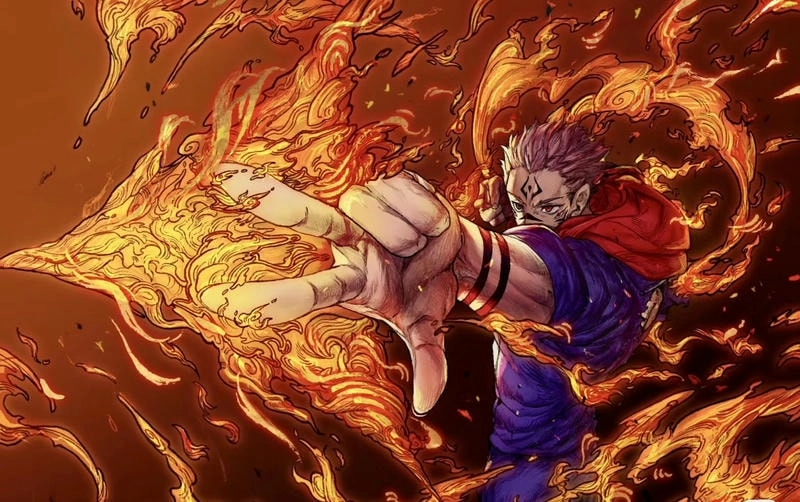 Sukuna manga color phối màu đậm chất ám