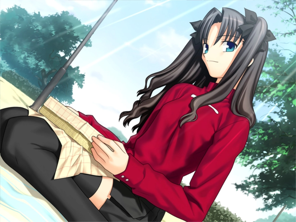 Rin Tohsaka cute dễ thương nhưng vẫn toát lên bản lĩnh