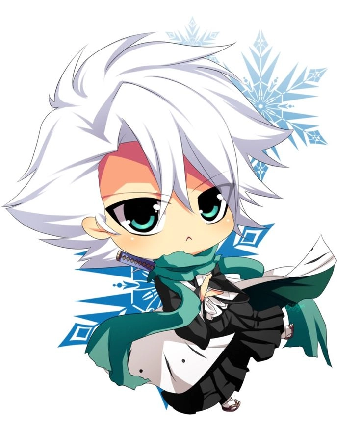 Toshiro Hitsugaya chibi dễ thương nhưng vẫn giữ nét kiêu hãnh