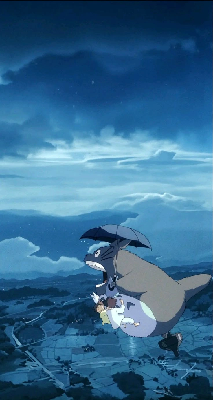 Hình nền Totoro mang hơi thở thiên nhiên tươi mát