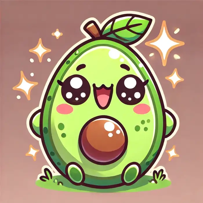 Cùng ngắm nhìn chibi quả bơ cute cực dễ thương