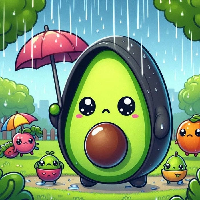 Thử sức với cách vẽ trái bơ chibi đơn giản và sáng tạo