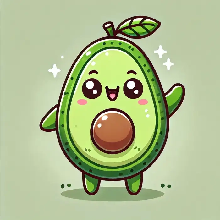 Tổng hợp ảnh trái bơ chibi chất lượng cao cho bạn