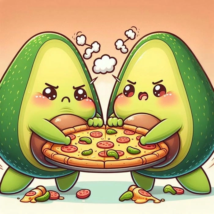 Hình ảnh quả bơ chibi cute ngộ nghĩnh cho mọi lứa tuổi