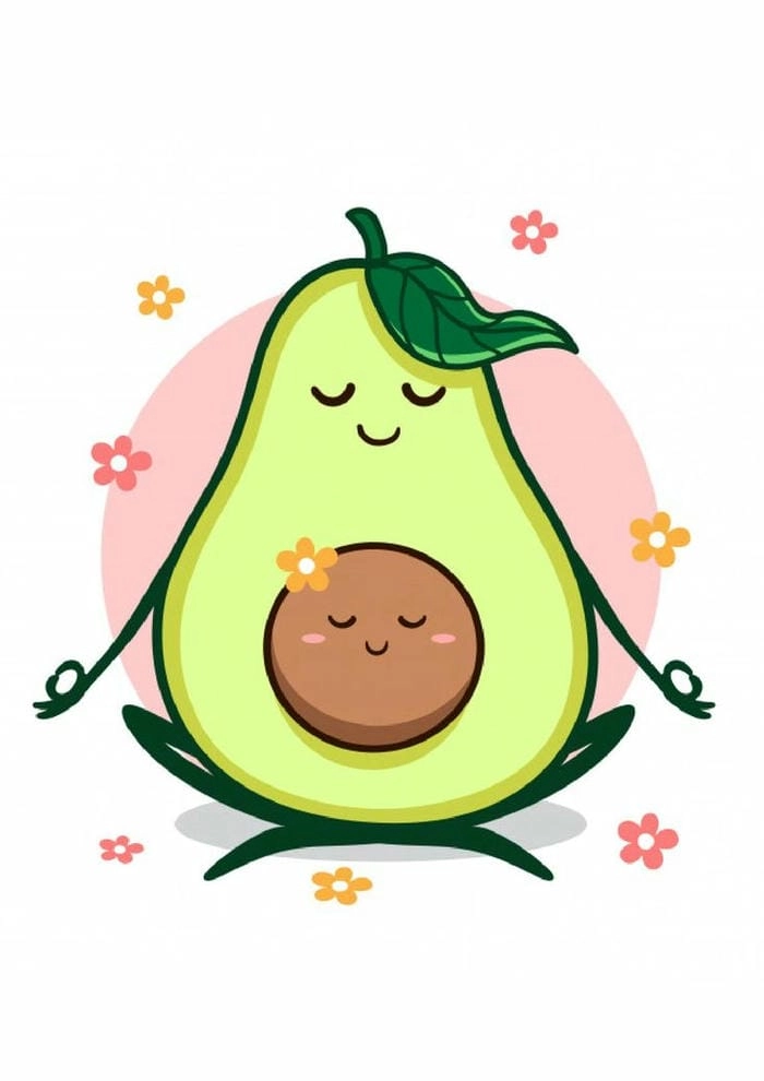 Trở thành họa sĩ với cách vẽ quả bơ chibi cute nhanh gọn