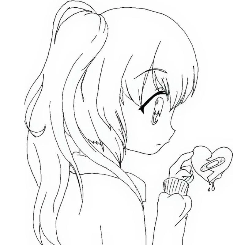 Cùng bé tô tranh tô màu anime cặp đôi