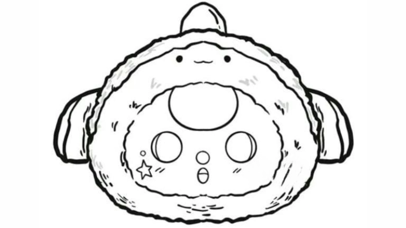 Sáng tạo với hình vẽ tranh tô màu baby three hải sản