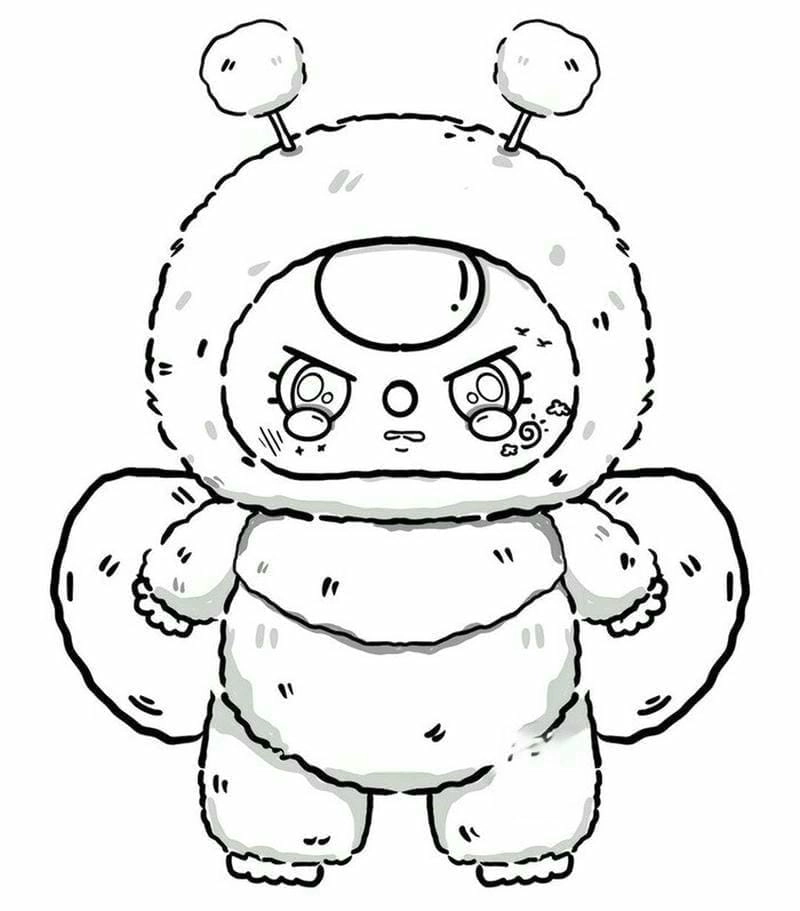 Đem lộc về nhà với tranh tô màu baby three mèo thần tài