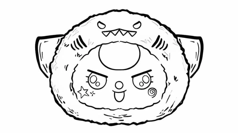 Gợi ý vẽ tranh tô màu baby three hải sản cực dễ