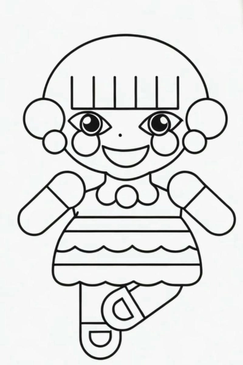 Chơi vui với paper doll tranh tô màu búp bê giấy đa dạng mẫu
