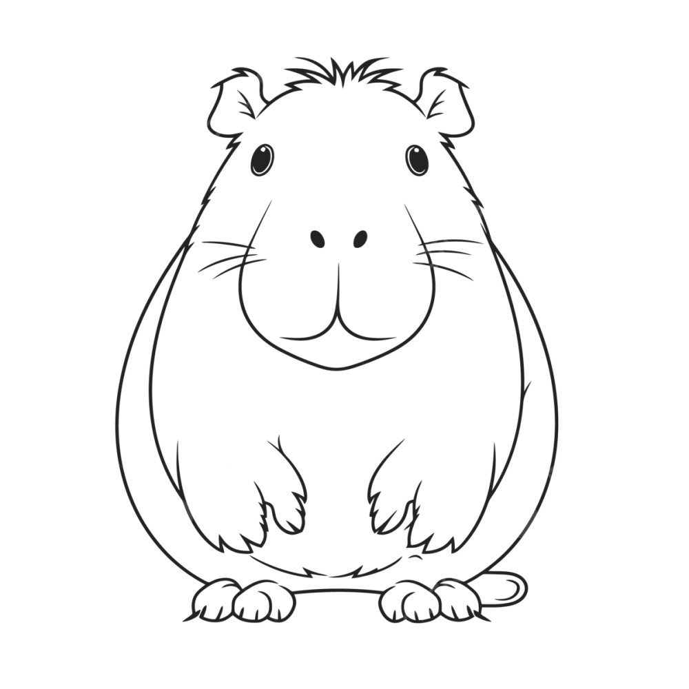 Dành cho bé in tranh tô màu capybara cute siêu xinh