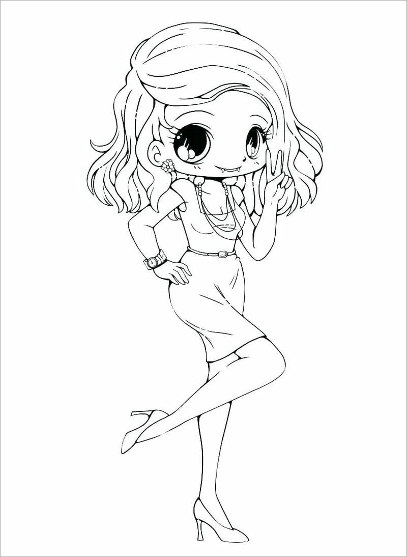 Bé nào cũng thích tranh chibi cute dễ thương