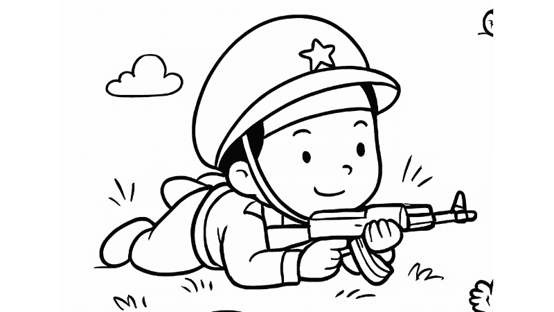 Ngộ nghĩnh với tranh tô màu cho bé capybara