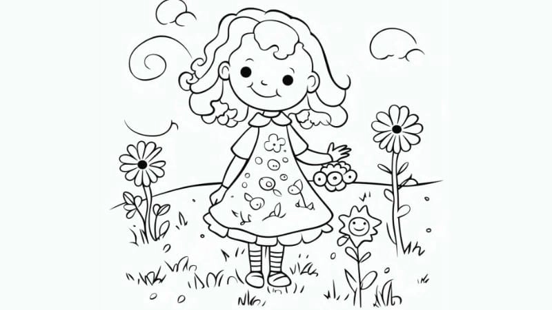 Chọn lọc tranh tô màu cho bé gái công chúa lung linh cổ tích