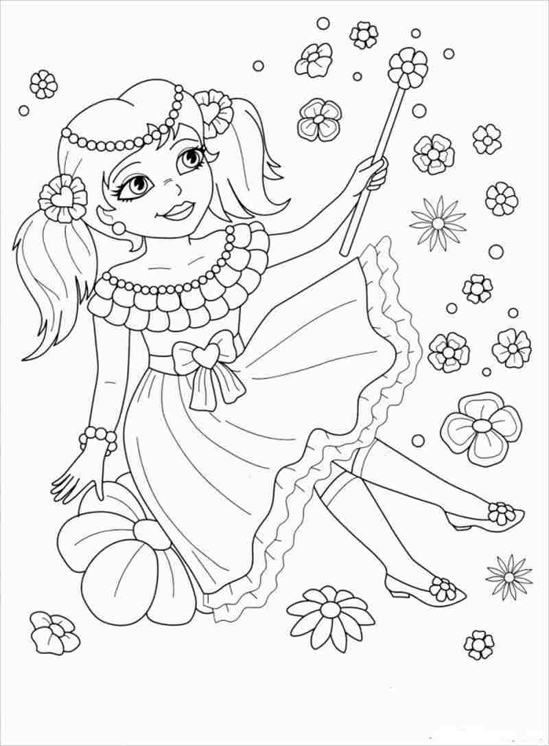 Hình công chúa tô màu được các bé gái yêu thích nhất hiện nay