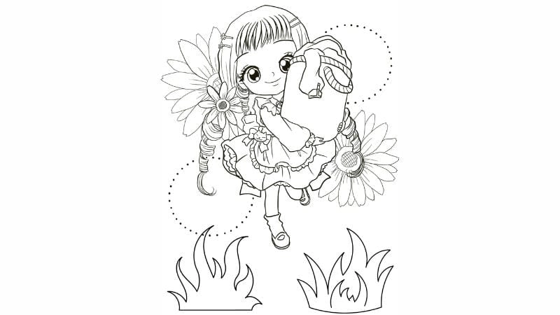 Tải về in tranh tô màu cho bé gái đơn giản và tiện lợi