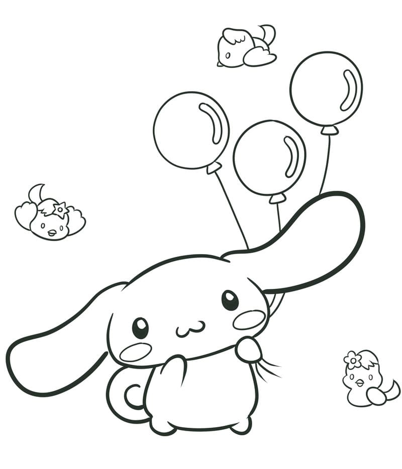 Khám phá tranh tô màu cinnamoroll dễ thương cho bé