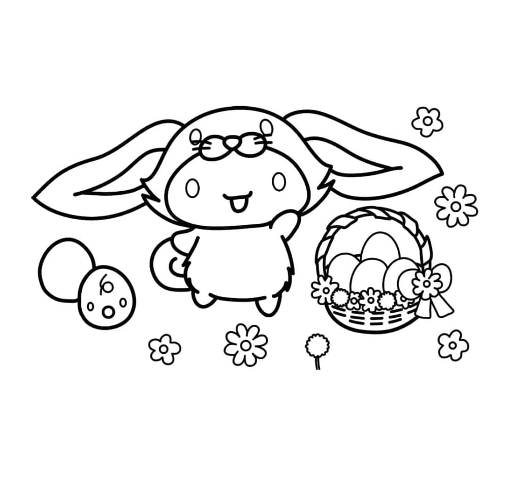 Khám phá tranh tô màu cinnamoroll cute anime cực kỳ đáng yêu