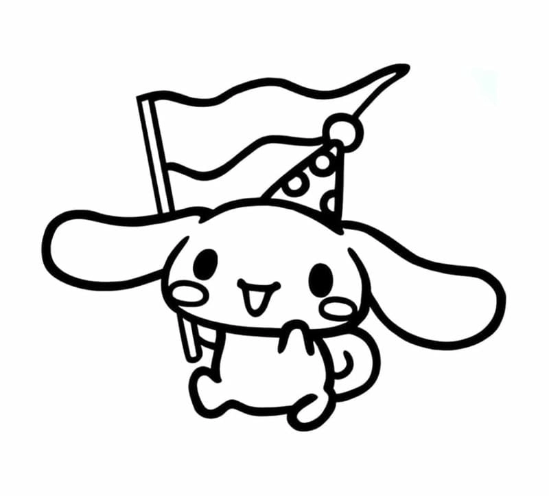 Bé thích thú khi tải tranh tô màu cinnamoroll miễn phí chất lượng cao