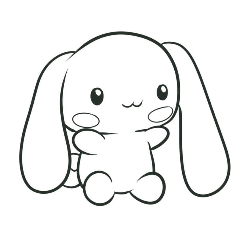 Nhanh tay download tranh tô màu cinnamoroll cute cho giờ học vui nhộn