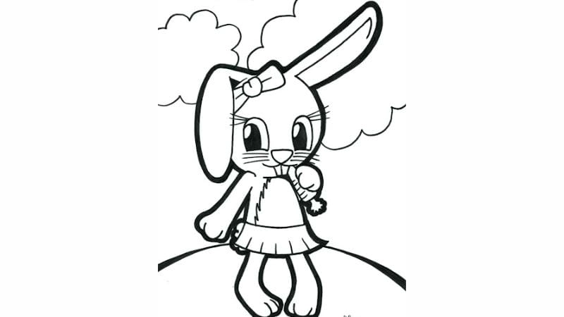 Bộ sưu tập tranh tô màu con thỏ cho bé cực thú vị
