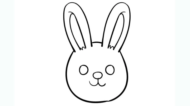 In tranh tô màu con thỏ chất lượng cao cho giờ học mỹ thuật bé