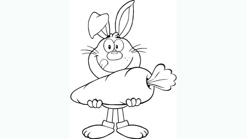 Tô màu tranh con thỏ kích thích trí tưởng tượng cho trẻ nhỏ