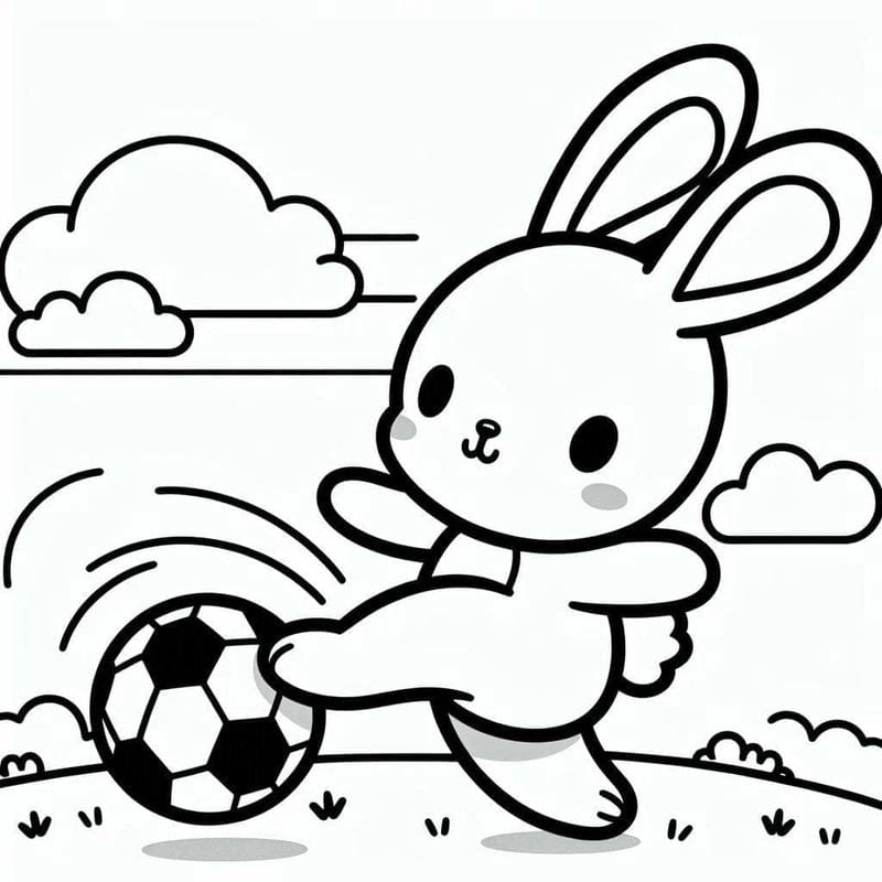 Bộ sưu tập tranh tô màu tranh tô màu con thỏ siêu cute