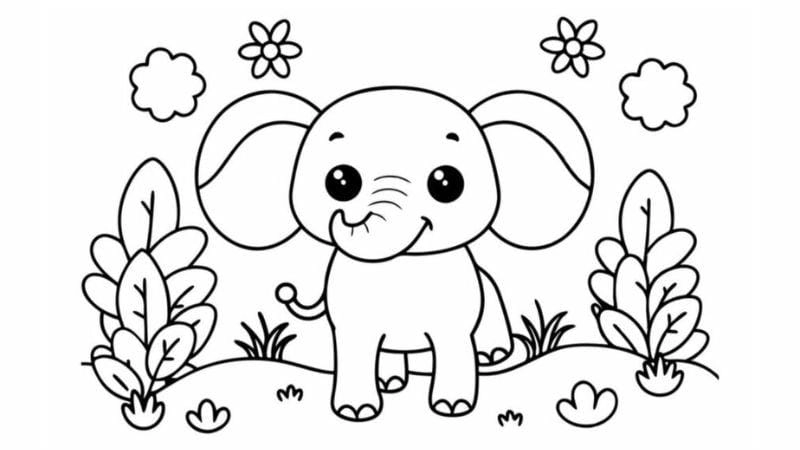 Khơi gợi hứng thú với tranh tô màu con vật ngộ nghĩnh