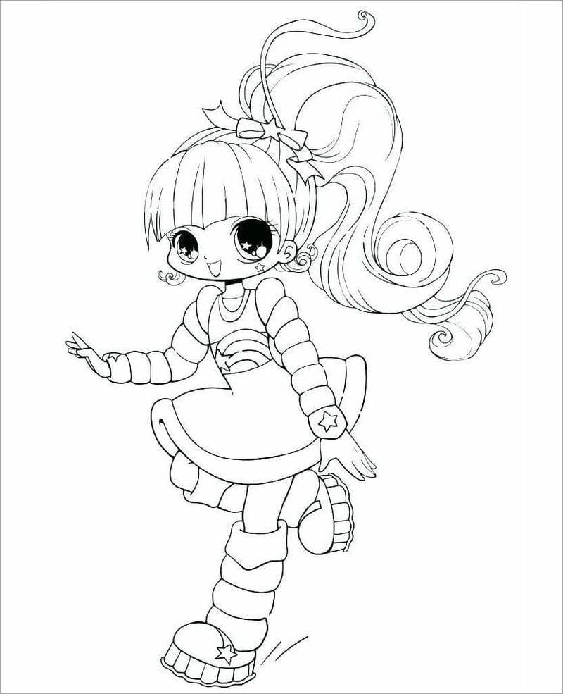 Tranh tô màu công chúa cute cho bé sáng tạo mỗi ngày