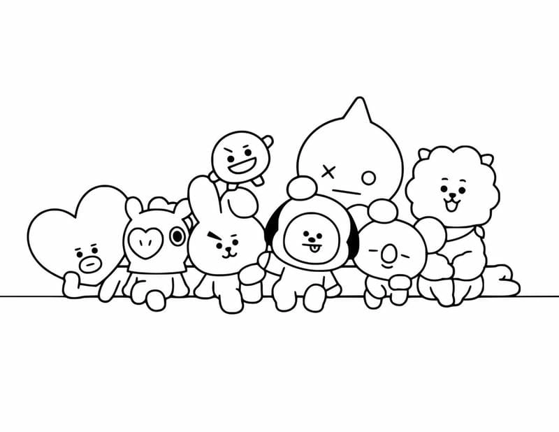 Khám phá bộ tranh tô màu cute đơn giản