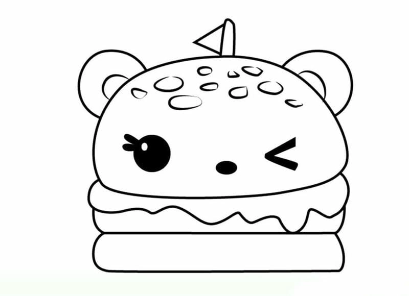 Bé cười tít với cute tranh tô màu cute