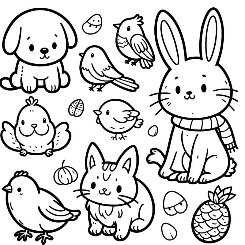 Bé mê mẩn với tranh tô màu cute nhân vật hoạt hình nổi tiếng