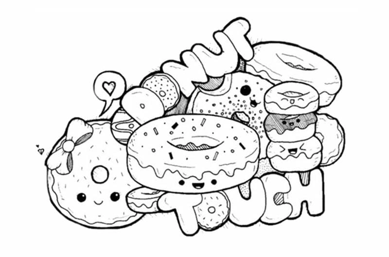 Làm quen với tranh tô màu đồ ăn nhanh hấp dẫn