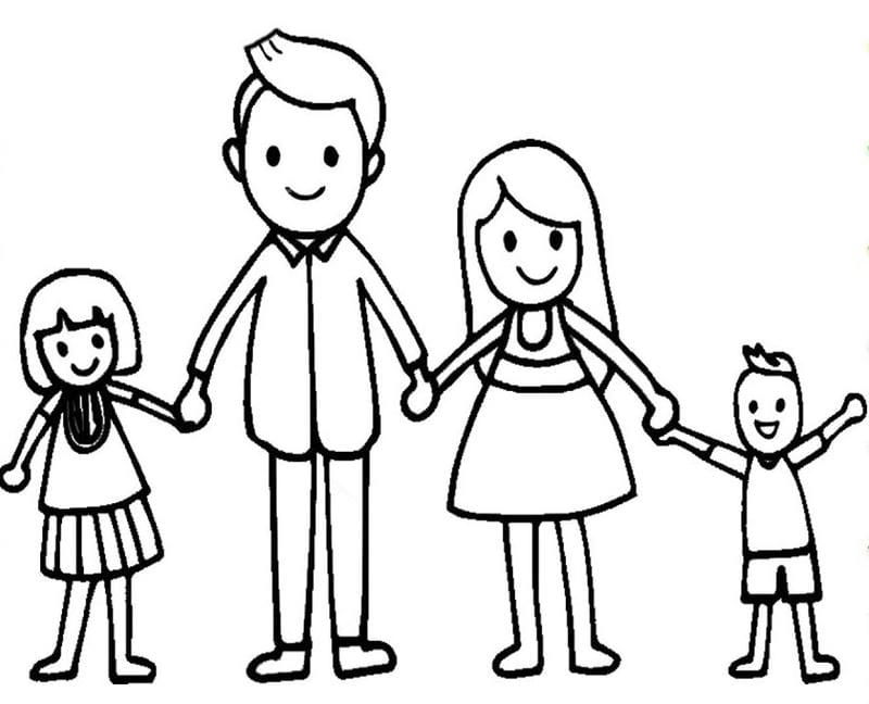 Bé sẽ thích mê tranh tô màu gia đình của bé sáng tạo