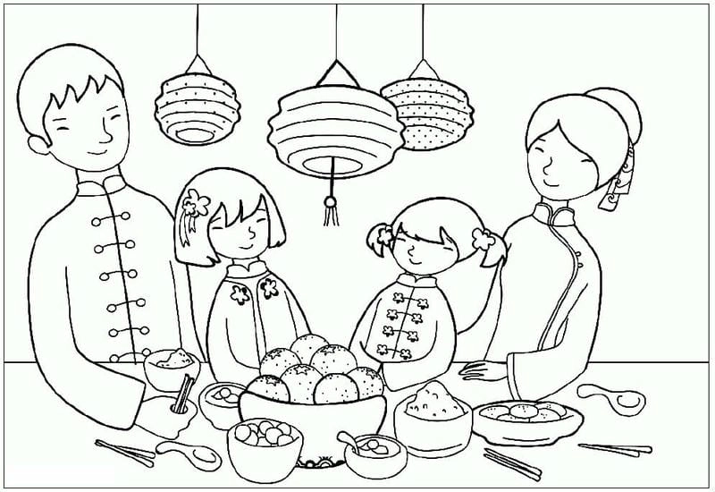 Cùng khám phá bộ tranh tô màu gia đình bé thật đáng yêu