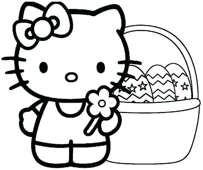 Bé yêu thích bức tranh bức tranh tô màu hello kitty