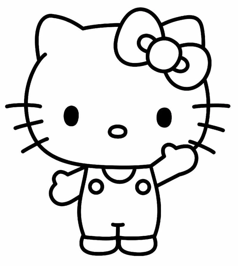 Cho bé rèn kỹ năng với hello kitty tô màu đáng yêu