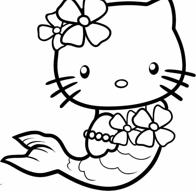 Chọn ngay hình hello kitty tô màu phù hợp bé yêu