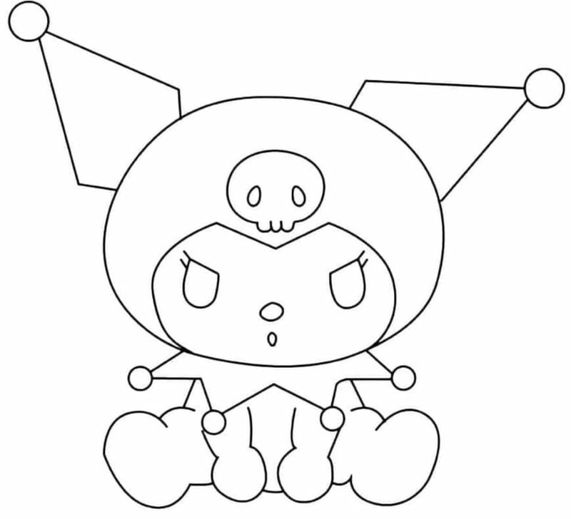 Chọn tranh tô màu kuromi và melody và cinnamoroll