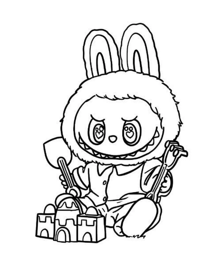 Thử ngay hình vẽ tranh tô màu labubu cute dễ thương