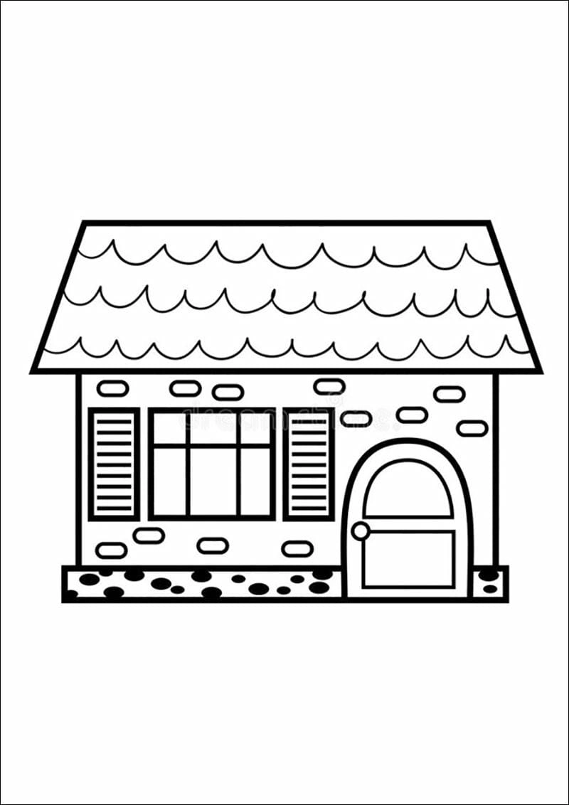 Lung linh sắc màu tranh tô màu ngôi nhà tuyệt đẹp 