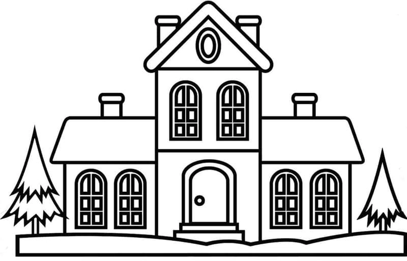 Tô sắc lung linh với tranh tô màu ngôi nhà đẹp