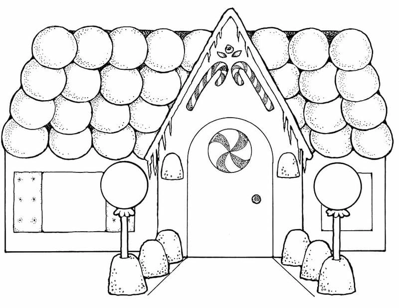 Tuyển chọn tranh tô màu ngôi nhà 1 tầng đơn giản dễ tô