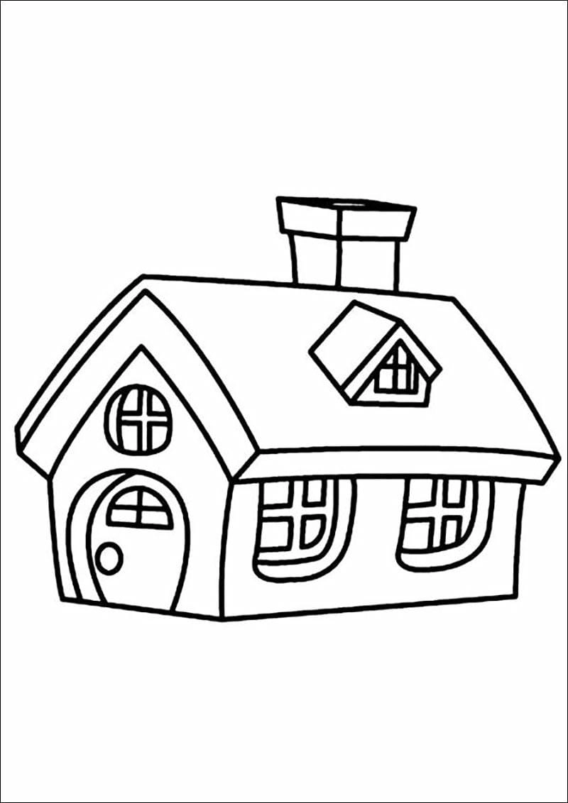 Tô điểm với tranh tô màu ngôi nhà biệt thự đẹp mắt