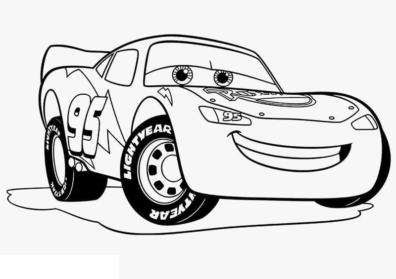Bé cực thích lightning mcqueen tranh tô màu ô tô mcqueen nổi bật