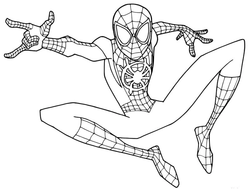 Chia sẻ ngay tranh tô màu siêu nhân spider man siêu chất