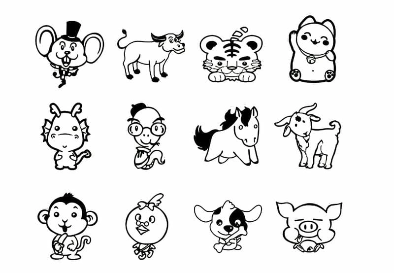 Tuyển chọn mẫu to màu sticker cute siêu cấp dễ thương