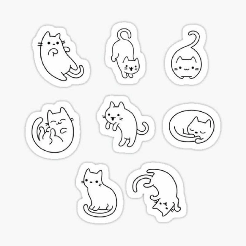 Sáng tạo cùng hình vẽ tranh tô màu sticker cute đáng yêu