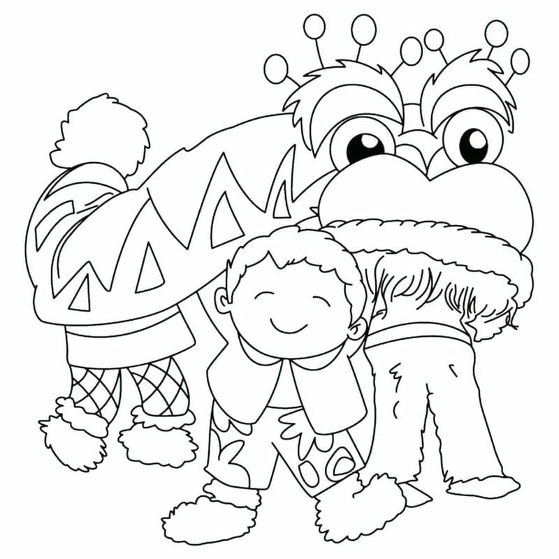 Tranh tô màu tết trung thu trăng rằm lung linh